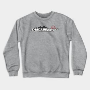 Cascade Motorcycle Safety Logo Chest Tee Crewneck Sweatshirt